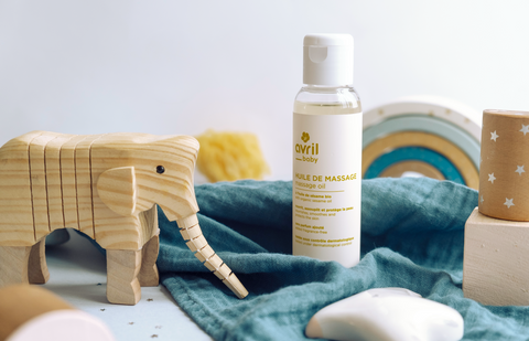 Avril: Huile de Massage Bébé (Aceite de masajes para bebé)