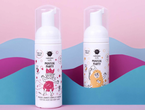 Nailmatic Kids: Mousse Party - Albaricoque (Mousse de ducha para cuerpo y cabello)