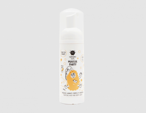 Nailmatic Kids: Mousse Party - Albaricoque (Mousse de ducha para cuerpo y cabello)
