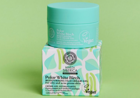Natura Siberica: Polar White Birch - Moisturizing Face Cream-Gel (Crema-gel hidratante para pieles grasas)
