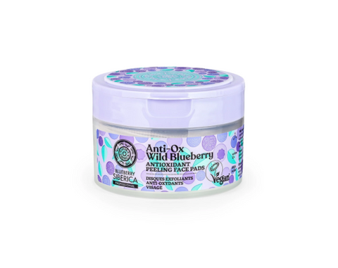 Natura Siberica: Anti-OX Wild Blueberry - Antioxidant peeling face pads (Discos faciales exfoliantes antioxidantes)