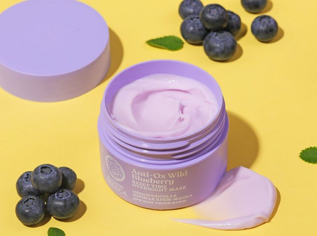 Natura Siberica: Anti-OX Wild Blueberry - Overnight renewing face cream-mask (Crema-mascarilla renovadora de noche)