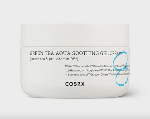 COSRX: Green Tea Aqua Soothing Gel Cream (Crema en gel calmante)