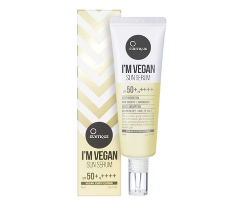 SUNTIQUE: I'm Vegan Sun Serum SPF50+ PA++++ (Sérum hidratante con SPF50)