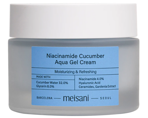 Meisani: Niacinamide Cucumber Aqua Gel Cream (Crema hidratante en textura gel)