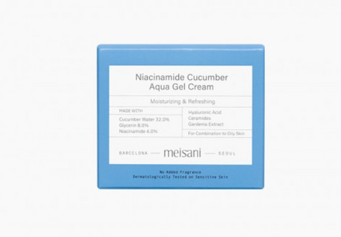 Meisani: Niacinamide Cucumber Aqua Gel Cream (Crema hidratante en textura gel)