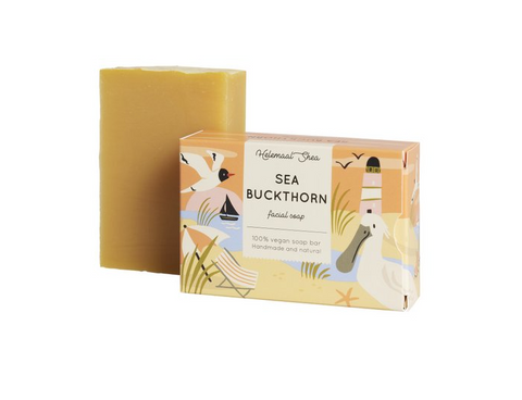 Helemaal Shea: Sea Buckthorn facial soap (Jabón facial de Espino Amarillo)