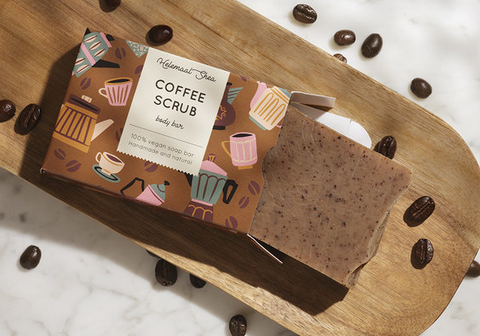 Helemaal Shea: Coffee Scrub body soap (Jabón exfoliante para el cuerpo de Café)