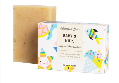 Helemaal Shea: Baby & kids body and hair soap (Jabón de bebés y niños para cuerpo y cabello)