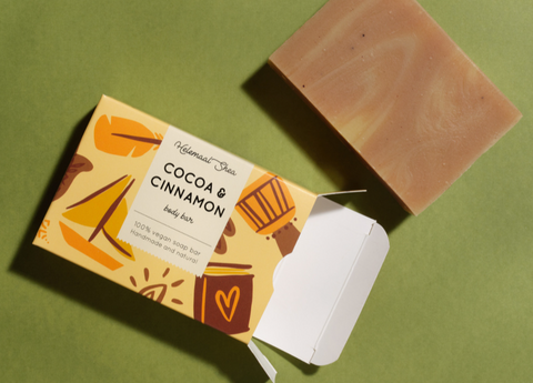 Helemaal Shea: Cocoa & Cinnamon Soap (Jabón de Cacao y Canela)