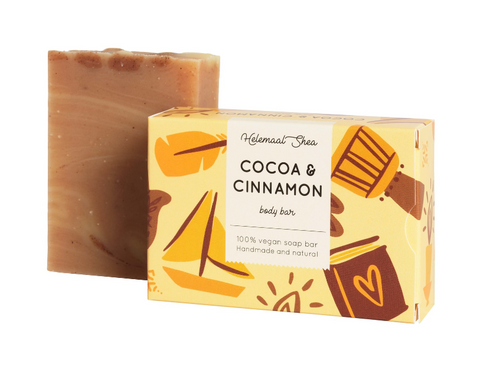 Helemaal Shea: Cocoa & Cinnamon Soap (Jabón de Cacao y Canela)