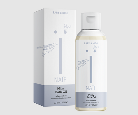 Naïf: Milky Bath Oil (Aceite de Baño Especial Pieles Secas para Bebés y Niños)