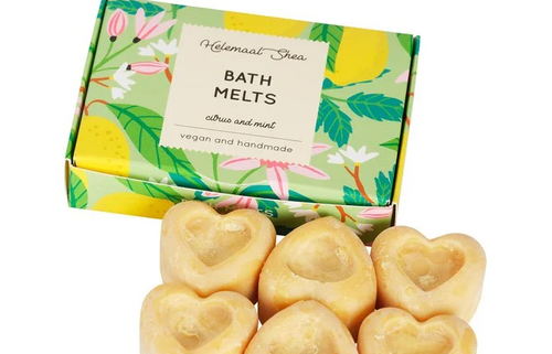 Helemaal Shea: Bath Melts - Citrus and Mint (Aceite de baño sólido de Menta y Cítricos)