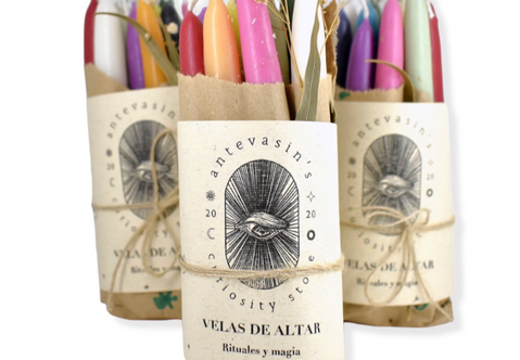 Antevasin's: Pack 12 velas de altar para rituales