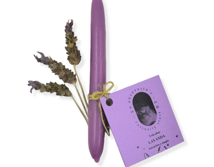 Antevasin's: Vela ritual morada LAVANDA (intuición)