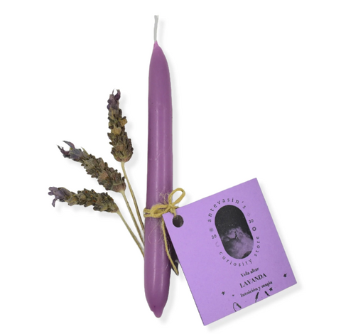 Antevasin's: Vela ritual morada LAVANDA (intuición)