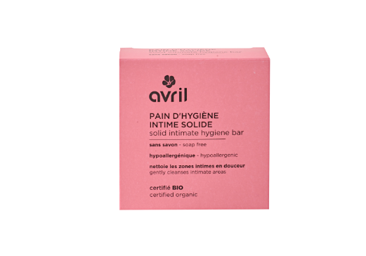 Avril: Solid intimate hygiene bar (Jabón sólido íntimo)