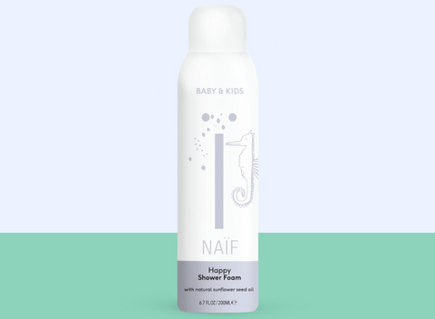 Naïf: Happy Shower Foam for Baby & kids (Espuma de ducha para bebés y niños)