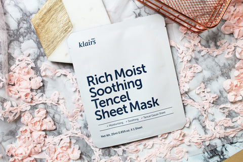 Klairs: Rich Moist Soothing Tencel Sheet Mask (Mascarilla hidratante)
