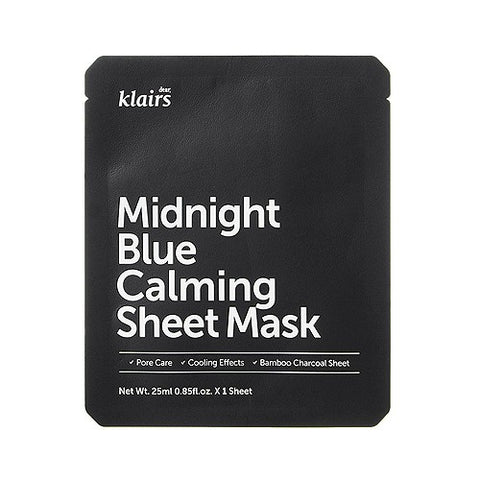 Klairs: Midnight Blue Calming Sheet Mask (Mascarilla calmante)