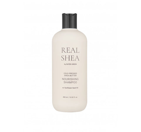 Rated Green: Real Shea Cold Pressed Shea butter Nourisghing Shampoo (Champú Nutritivo con manteca de karité)