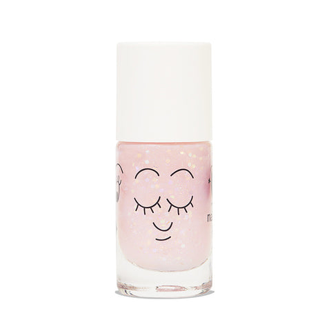 Nailmatic Kids: Vernis Enfant base Eau - Transparent Pailleté (Esmaltes infantiles a base de agua - Tonos Transparentes con brillo)